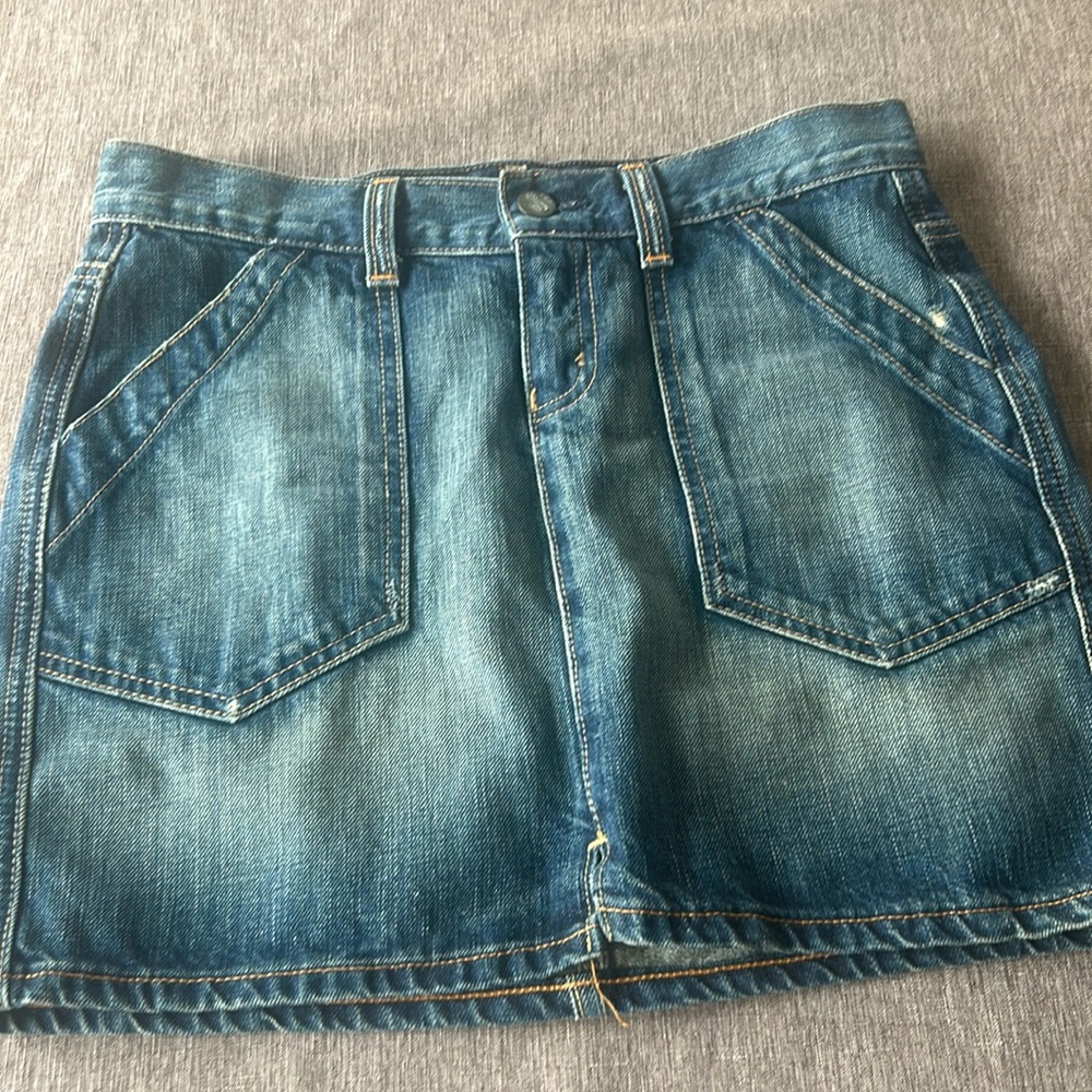 Cute fun denim skirt
